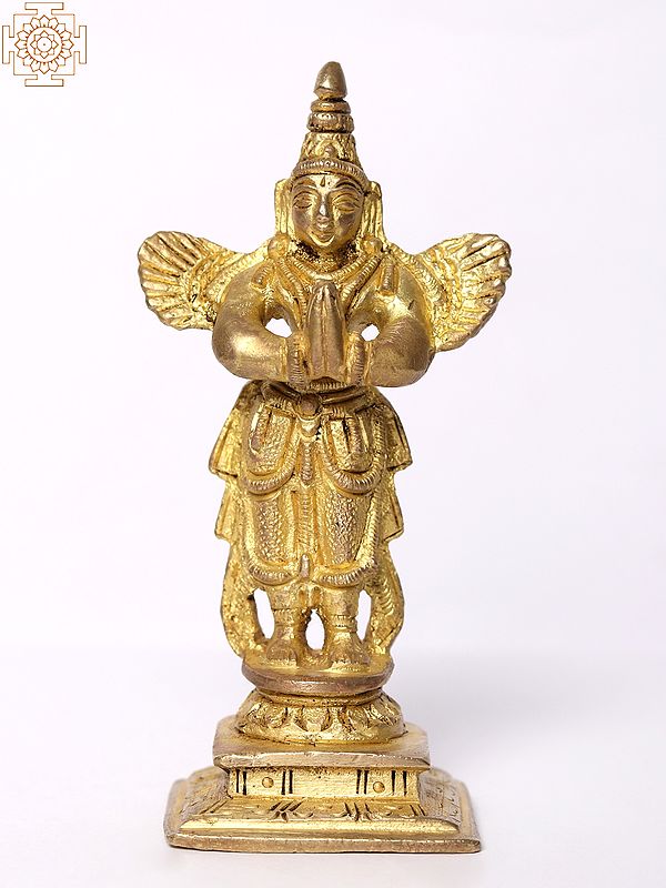 4" Small Lord Garuda Statue - God of Strength and Vigilance