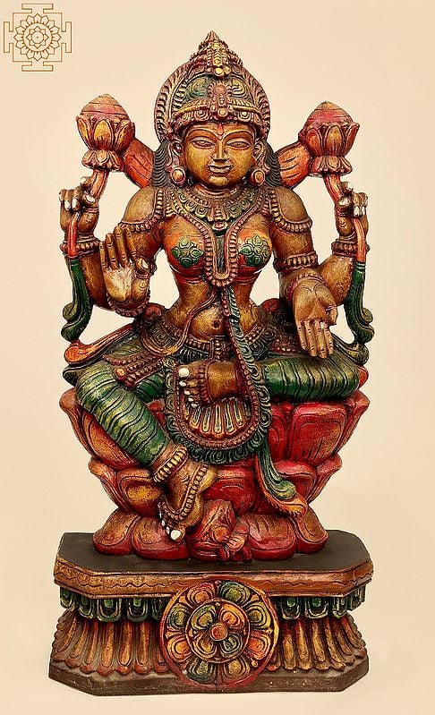 Large Size The Lotus-Seated Goddess Lakshmi
