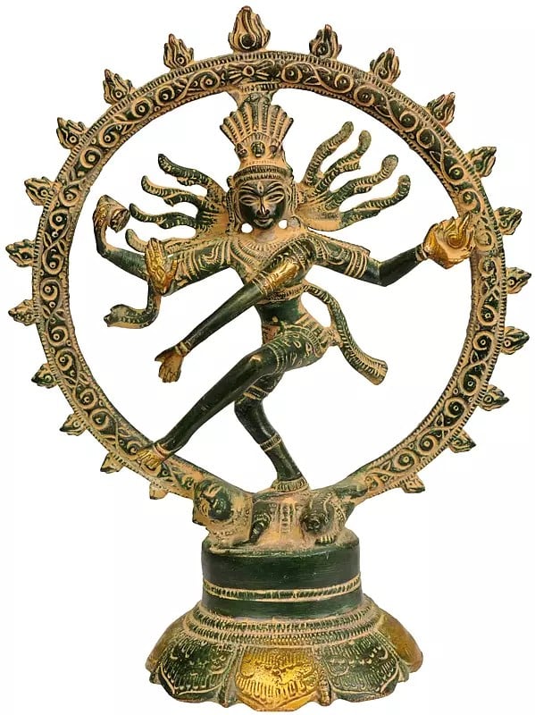 8" Nataraja Brass Sculpture | Handmade Idol | Made in India