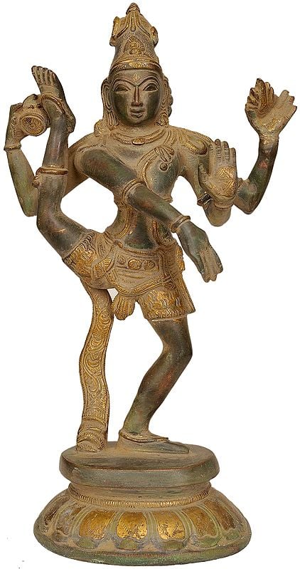 12" Shiva Tandava In Brass | Handmade | Made In India