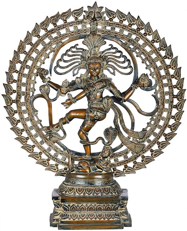 27" Large Size - Nataraja in OM In Brass | Handmade | Made In India