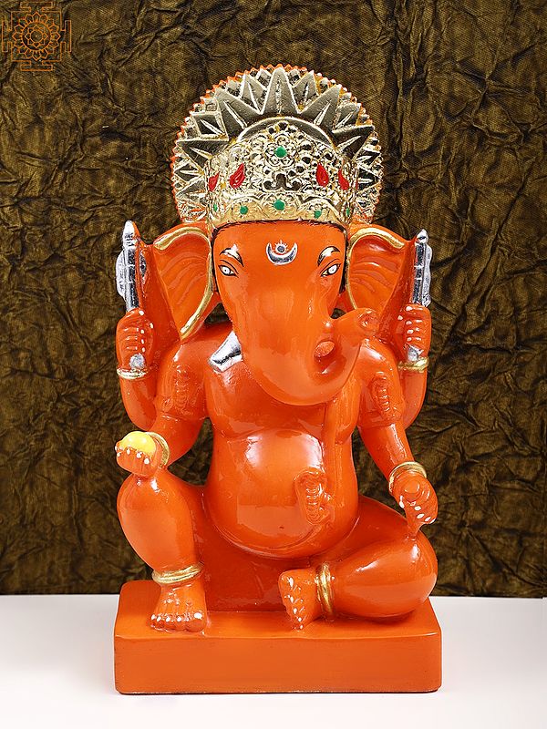 12" Marble Lord Ganesha