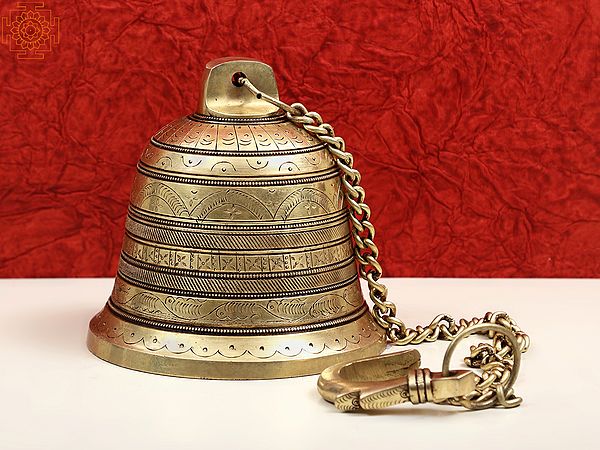 5" Brass Temple Hanging Bell