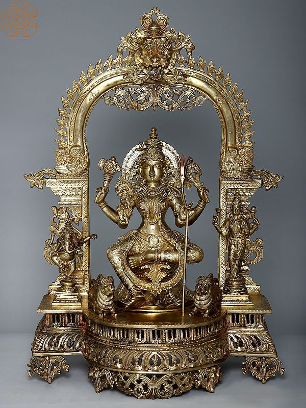 29" Goddess Rajarajeshwari (Tripura Sundari) | Hoysala Art
