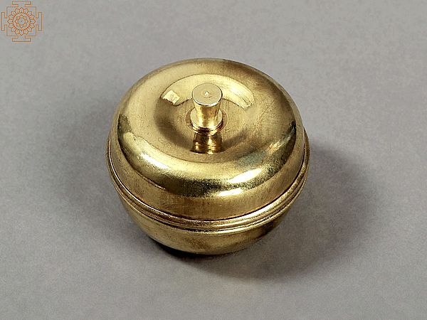 Small Brass Kumkum Box
