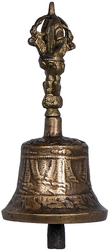 Tibetan Buddhist Bell With Dorje Handle