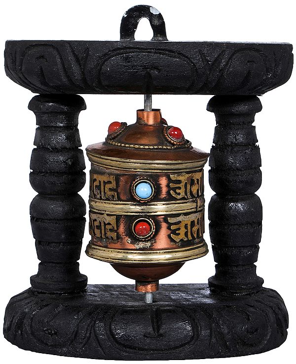 Small Tibetan Buddhist Prayer Wheel - Made in Nepal