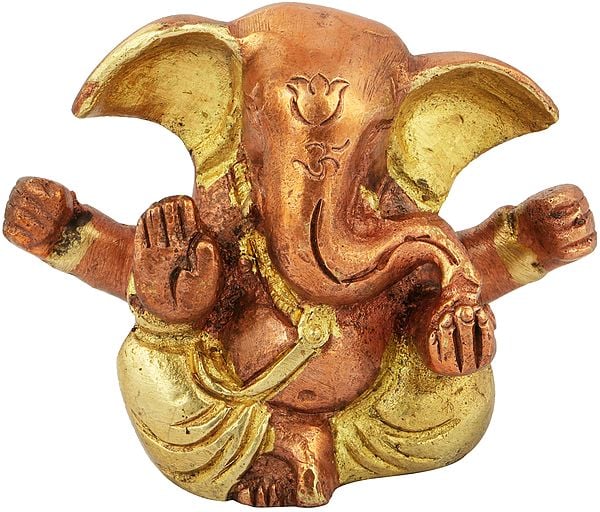 2" Small Size Baby Ganesha In Brass | Handmade | Made In India