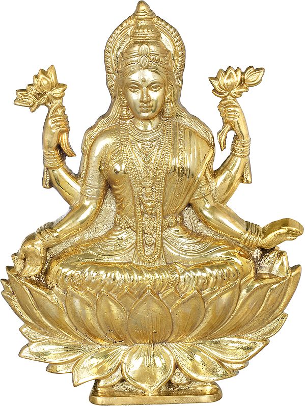 Goddess Lakshmi Altar Piece  - Flat Statue