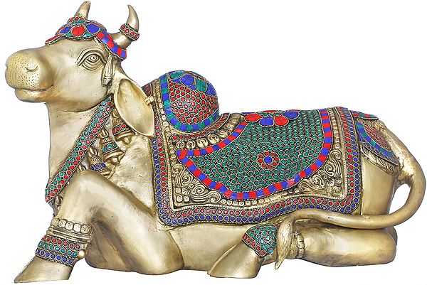 20" Nandi - The Gate Keeper of Kailasha In Brass | Handmade | Made In India