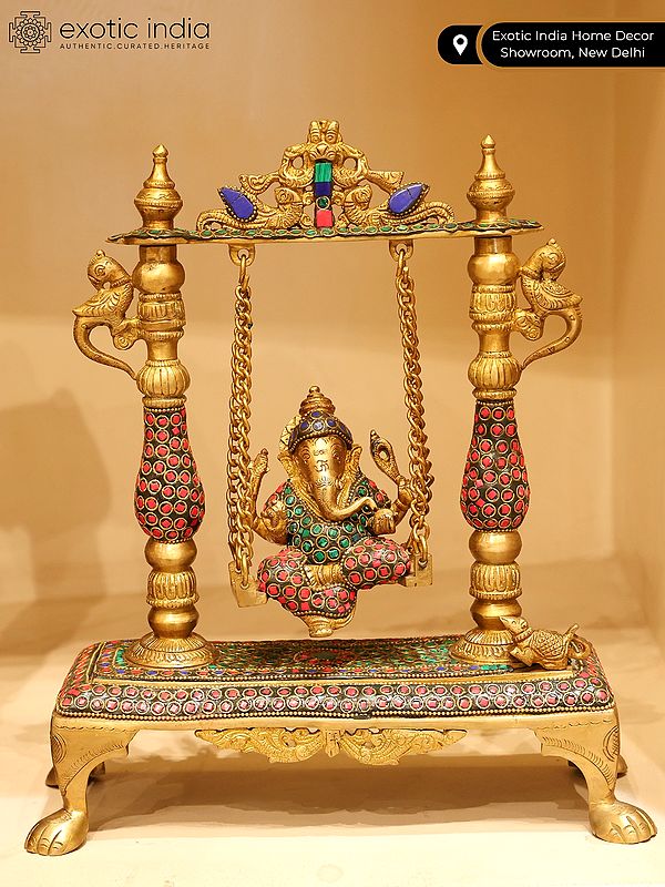 Lord Ganesha On a Swing