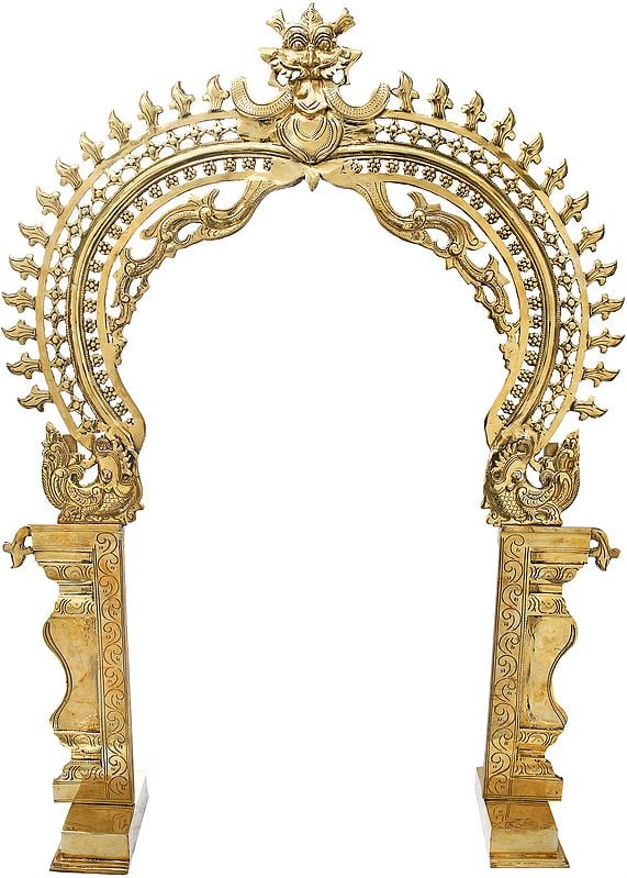 47" Very Large Size Kirtimukha Deity Aureole in Brass | Handmade | Made in India