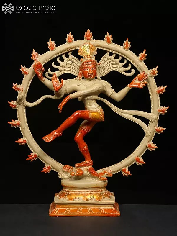 11" Nataraja Brass Figurine | Handmade | Made in India