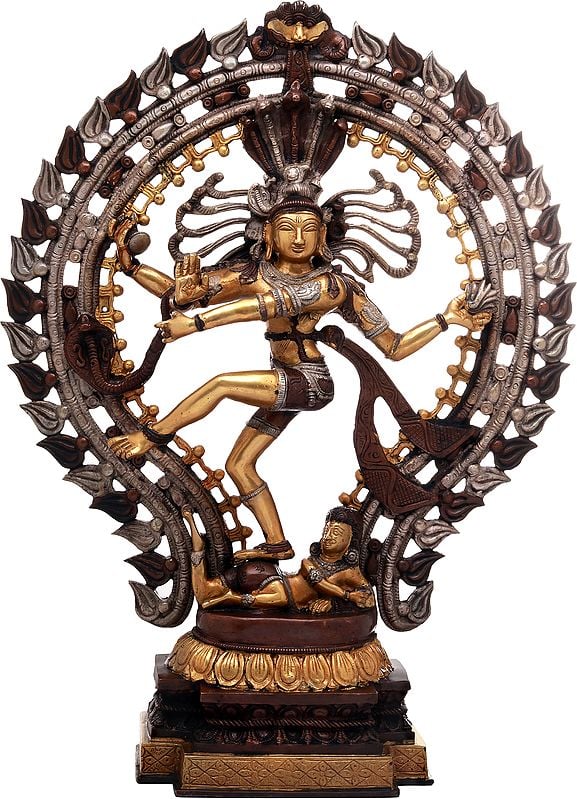 22" Lord Shiva  as Nataraja In Brass | Handmade | Made In India