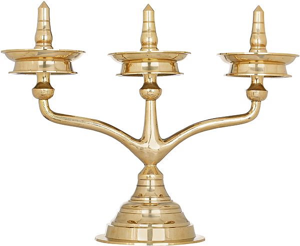 Large Traditional South Indian Lamp