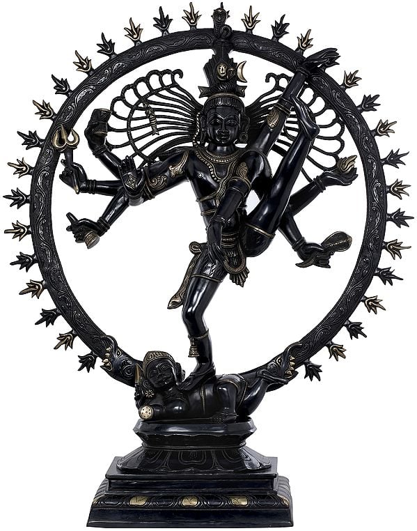 41" The Tandava Of Shiva (Large Size Nataraja) In Brass | Handmade | Made In India