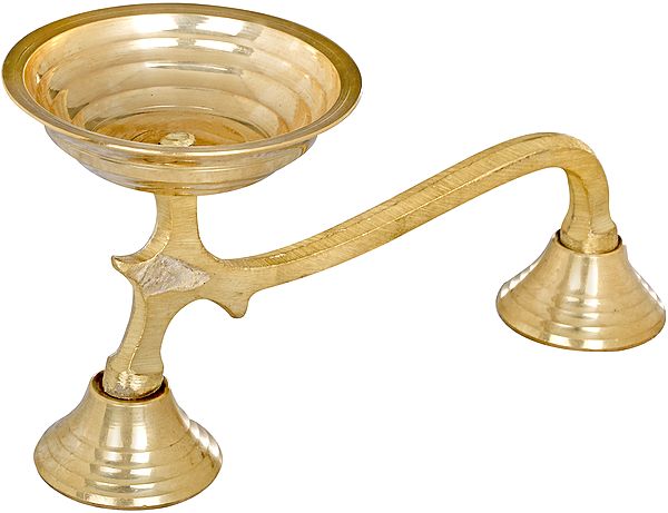 8" Handheld Aarti in Brass | Handmade | Made In India