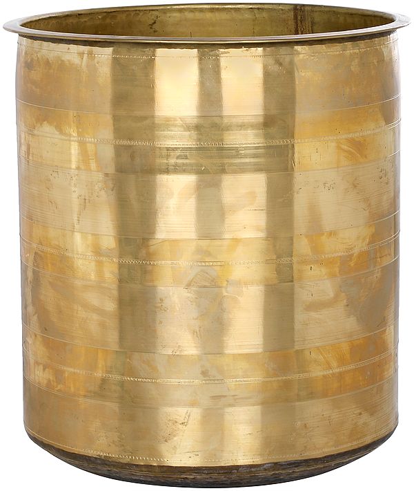 18" Large Drum (Kunda) in Brass | Handmade | Made In India