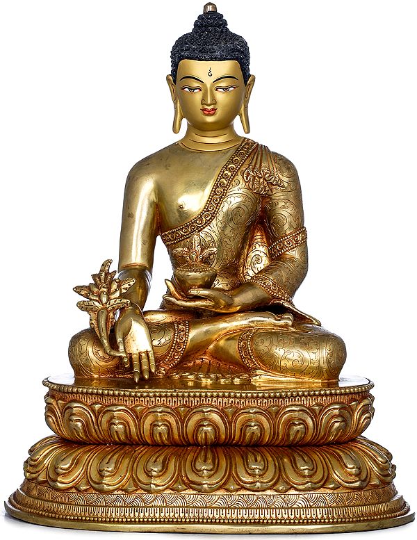 Medicine Buddha - Made in Nepal Tibetan Buddhist Deity
