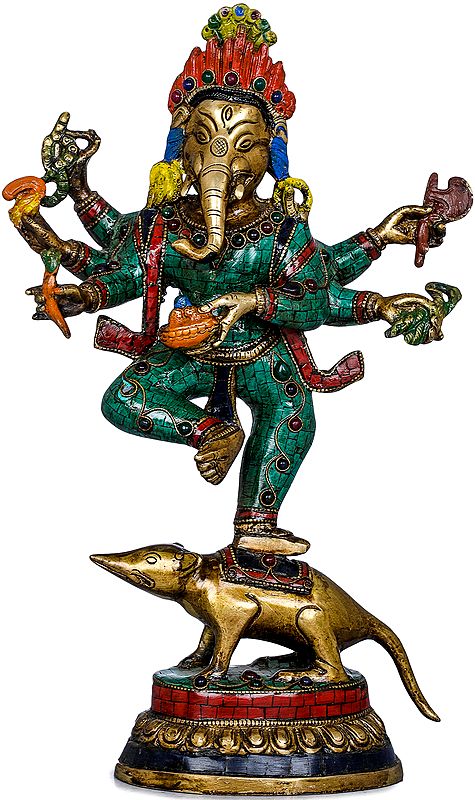 Six Armed Dancing Ganesha