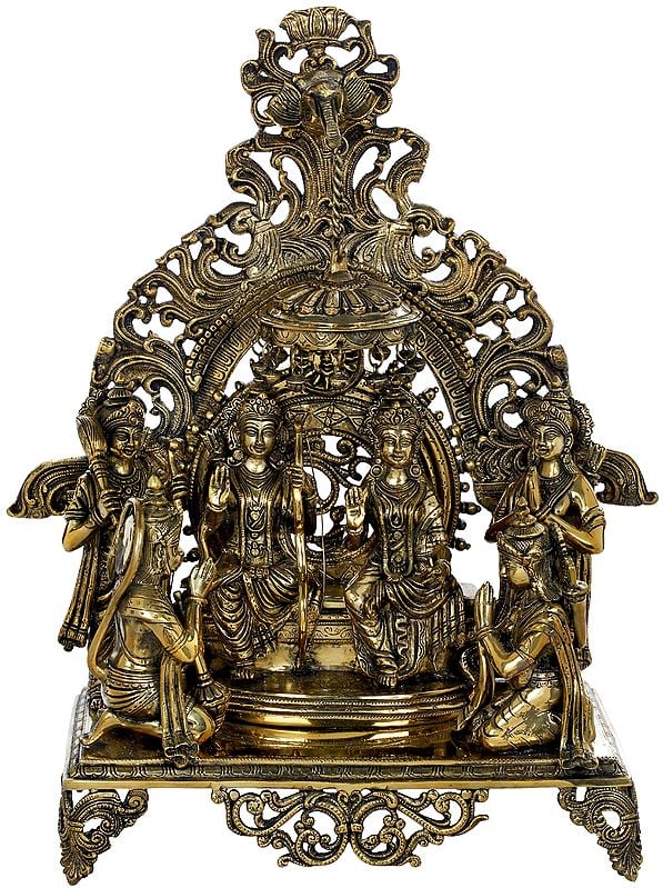 23" Rama Durbar In Brass | Handmade | Made In India