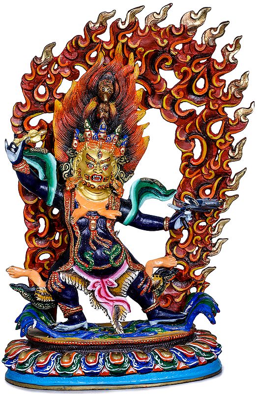 Tibetan Buddhist Deity Hayagriva - Made in Nepal