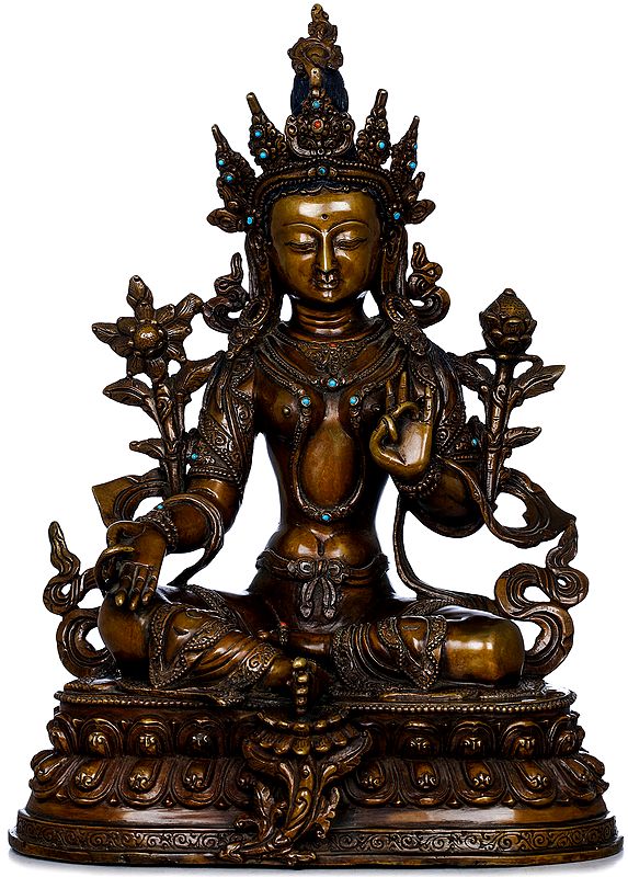 Tibetan Buddhist Goddess Green Tara - Made in Nepal