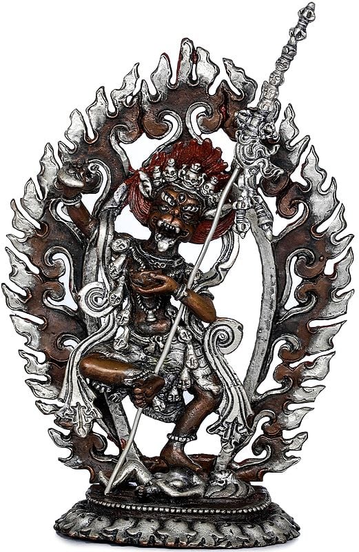 Tibetan Buddhist Wisdom Yogini - Simhamukha Dakini (Made in Nepal)