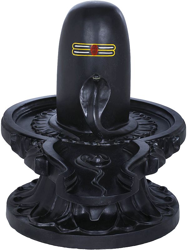 Black Marble Shiva Linga