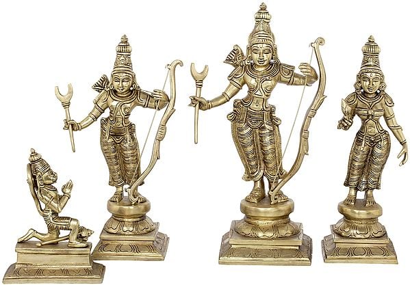 14" Rama Durbar In Brass | Handmade | Made In India