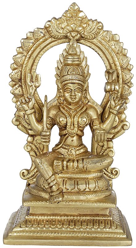 7" Santoshi Maa Sculpture in Brass | Handmade | Made in India