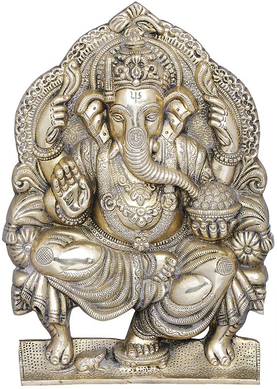 11" Brass  Raja Ganesha | Handmade | Made In India