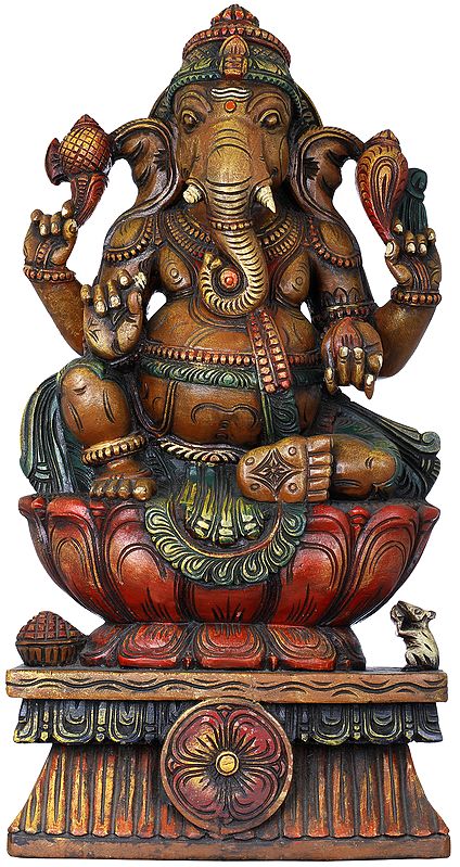 Lord Ganesha Seated in Royal Ease