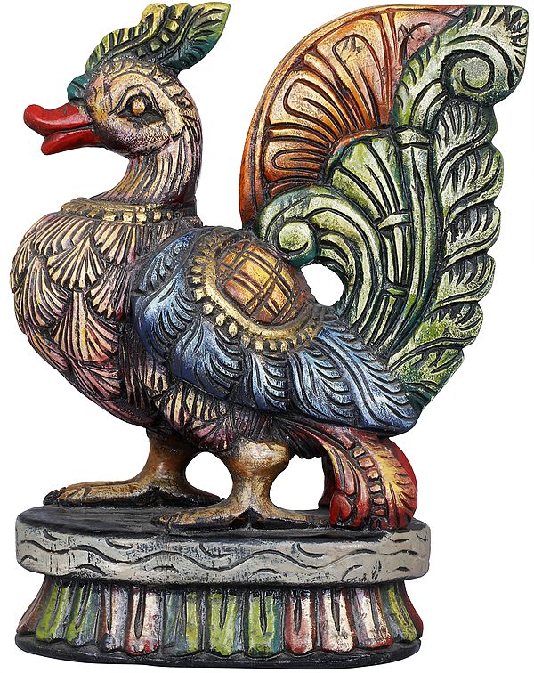 Decorative Wooden Peacock