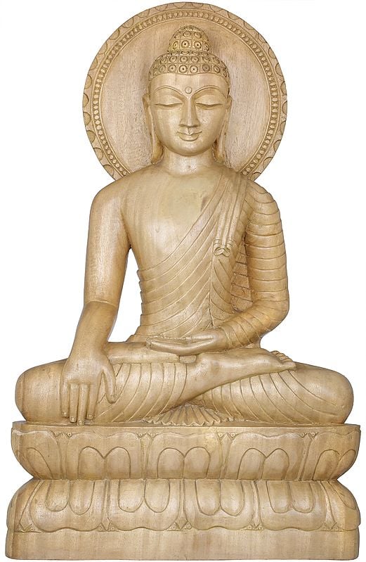 Lord Buddha in Bhumisparsha Mudra - Tibetan Buddhist