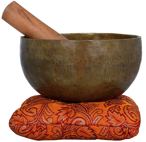 The Flower of Life Tibetan Buddhist Singing Bowl - Made in Nepal