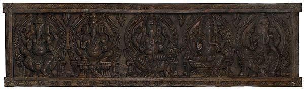 Large Pancha Ganesha Panel