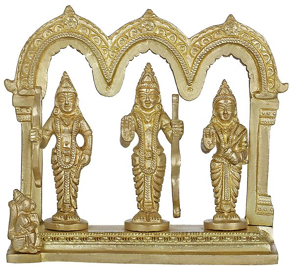 4" Rama Durbar In Brass | Handmade | Made In India