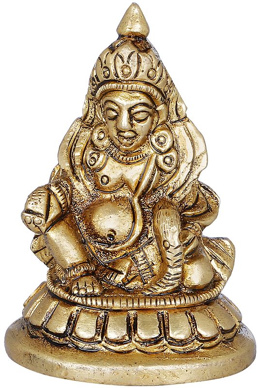 2" Small Kubera Idol in Brass | Handmade | Made in India