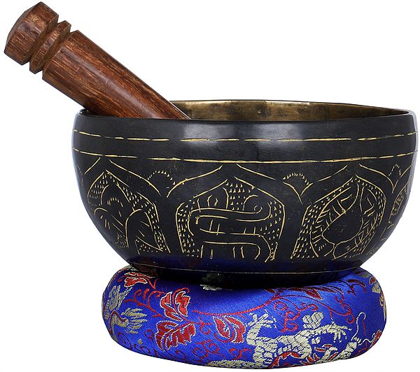4" Tibetan Buddhist Small Singing Bowl   | Handmade |