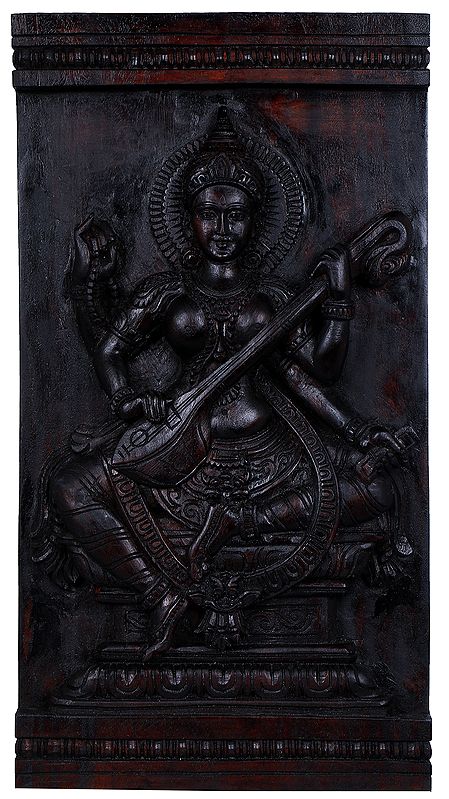 Goddess Saraswati Wall Hanging