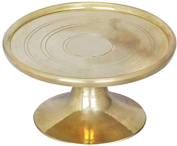 Brass Circular Puja Chowki
