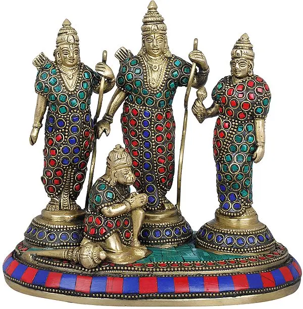 6" Rama Durbar In Brass | Handmade | Made In India