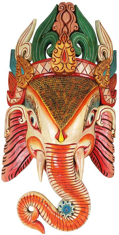 Large Wall Hanging Ganesha Mask (Made in Nepal)