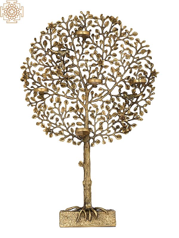 Tree of Life with Five Wax Diyas Holder