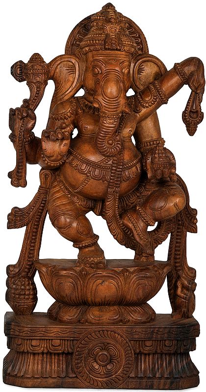 Bhagawan Ganesha Dancing on Lotus