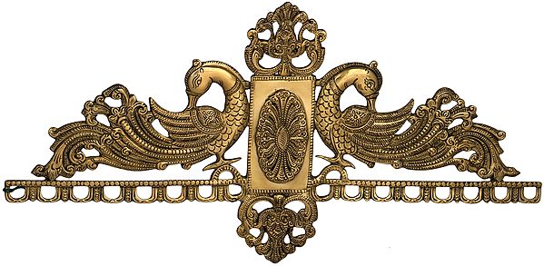 Peacock Toran in Brass
