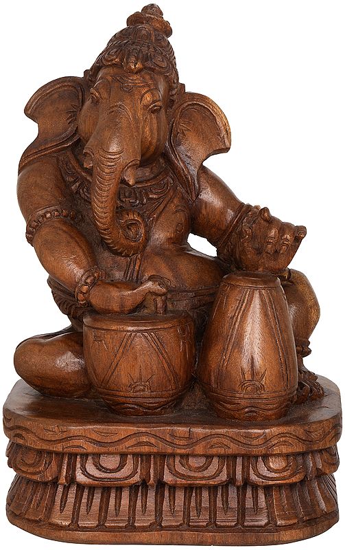 Musician Ganesha Playing Tabla