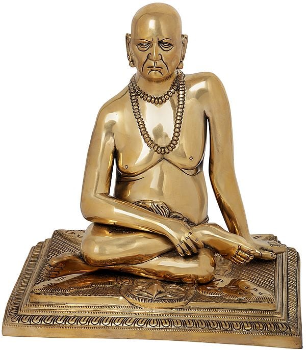 13" Shri Swami Samarth of Akkalkot In Brass | Handmade | Made In India