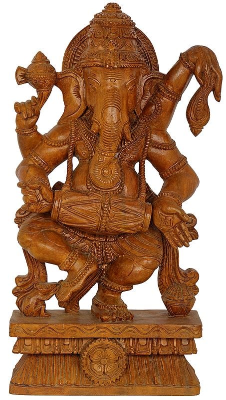 Dancing Ganesha Playing with Drum